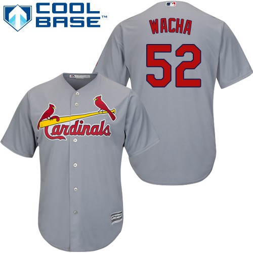 Cardinals #52 Michael Wacha Grey Cool Base Stitched Youth MLB Jersey